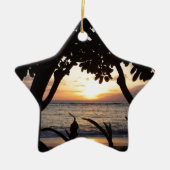 Maui Hawaii Beach Sunset Keramisch Ornament (Voorkant)