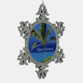 Maui Hawaii Beach Tin Sneeuwvlok Ornament (Links)