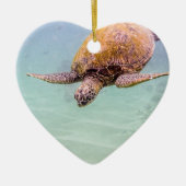 Maui Hawaii Beach Turtle 2014 Keramisch Ornament (Voorkant)