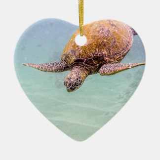 Maui Hawaii Beach Turtle 2014 Keramisch Ornament