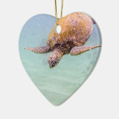 Maui Hawaii Beach Turtle 2014 Keramisch Ornament (Links)