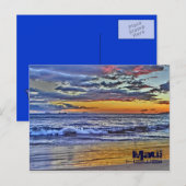 Maui Hawaii Beach Waves briefkaart (Voorkant / Achterkant)