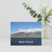 Maui Hawaii Beauful Mountains Ocean Briefkaart (Staand voorkant)