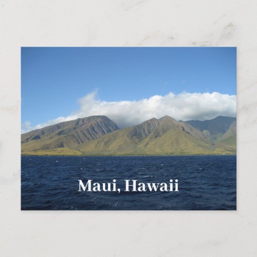 Maui Hawaii Beauful Mountains Ocean Briefkaart (Voorkant)