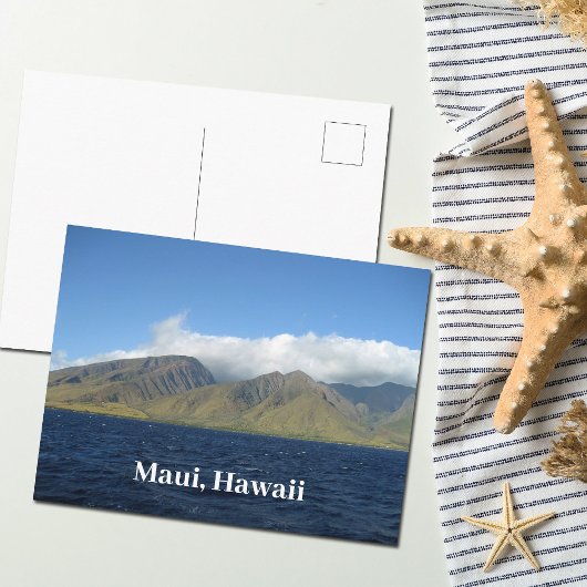 Maui Hawaii Beauful Mountains Ocean Briefkaart