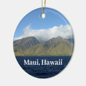 Maui Hawaii Beauful Mountains Ocean Keramisch Ornament (Links)