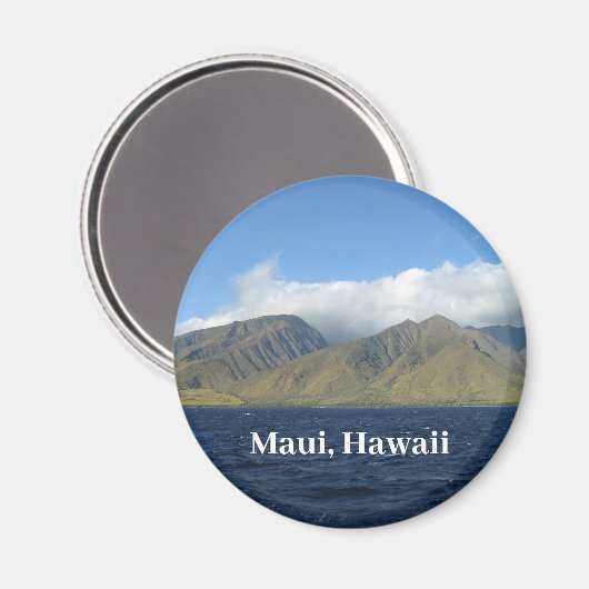 Maui Hawaii Beauful Mountains Ocean Magneet (Voorkant / Achterkant)