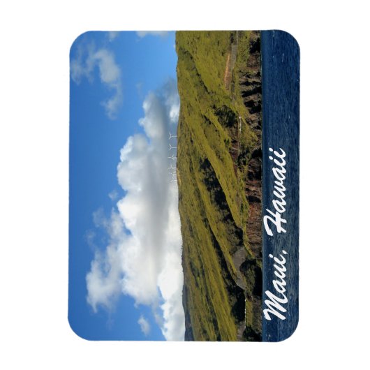 Maui Hawaii Beauful Ocean Mountains Magneet (Verticaal)