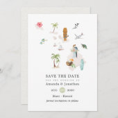 Maui - Hawaii bestemming bruiloft Feestdagenkaart (Voorkant / Achterkant)