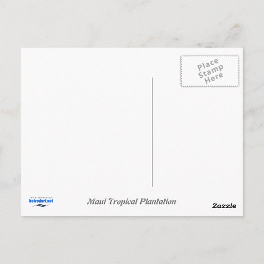 Maui Hawaii Briefkaart (Achterkant)