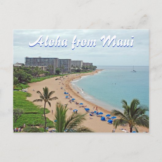 maui Hawaii Briefkaart (Voorkant)