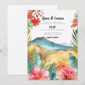 Maui Hawaii bruiloft uitnodiging (Voorkant / Achterkant)