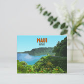 Maui Hawaii Coast Hana Road  Briefkaart (Staand voorkant)