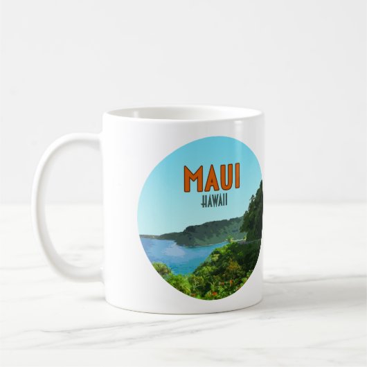 Maui Hawaii Coast Hana Road  Koffiemok (Links)