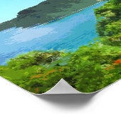 Maui Hawaii Coast Hana Road  Poster (Hoek)