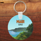Maui Hawaii Coast Hana Road  Sleutelhanger (Voorkant)
