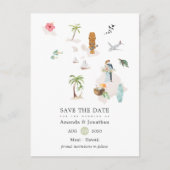 Maui - Hawaii Destination Wedding Save the Date Aankondigingskaart (Voorkant)