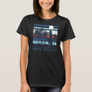 Maui Hawaii Hawaiian Beach 80 s Surf Surfer T-shirt
