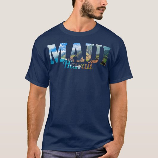 Maui Hawaii Hawaiian Islands Surf Surfred Surfer T-shirt (Voorkant)
