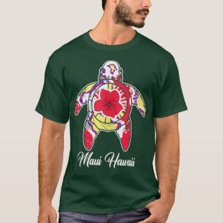 Maui Hawaii Hawaiian Tie Dye Zee Turtle vakantie G T-shirt