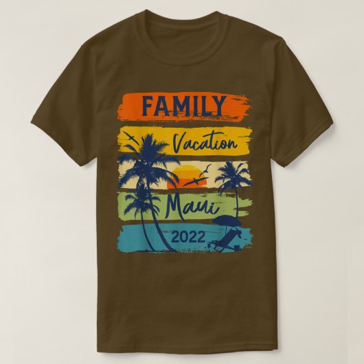Maui Hawaii Hawaiian Vacation 2022 Matching Family T-shirt (Design voorkant)