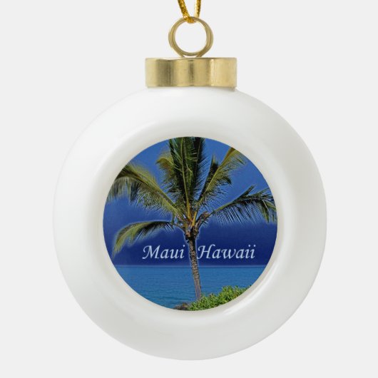 Maui Hawaii Herdenking Keramische Bal Ornament (Voorkant)