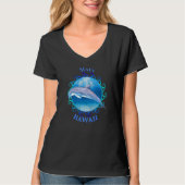 Maui Hawaii Hi Vacation Souvenir Dolphin T-shirt (Voorkant)