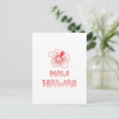 Maui Hawaii Hibiscus Flower Briefkaart (Staand voorkant)