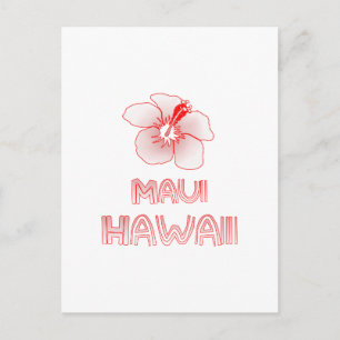 Maui Hawaii Hibiscus Flower Briefkaart