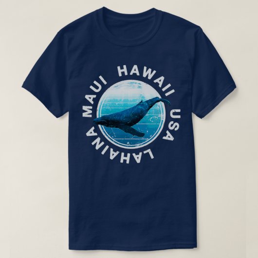 MAUI Hawaii Humpback Whale Lahaina Hawaiian T-shirt (Design voorkant)