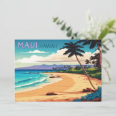 Maui Hawaii Kaanapali Beach  Retro (Staand voorkant)