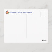 Maui Hawaii Kaanapali Beach  Retro Briefkaart (Achterkant)