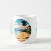 Maui Hawaii Kaanapali Beach  Retro Koffiemok (Voorkant links)