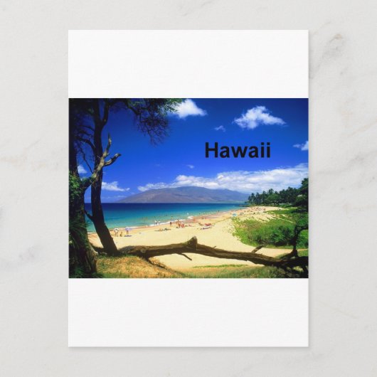 Maui Hawaii Kihei Beach (St.K.) Briefkaart (Voorkant)