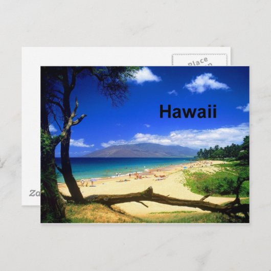 Maui Hawaii Kihei Beach (St.K.) Briefkaart (Voorkant / Achterkant)