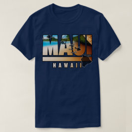 Maui Hawaii met Hawaïaanse eilanden T-shirt