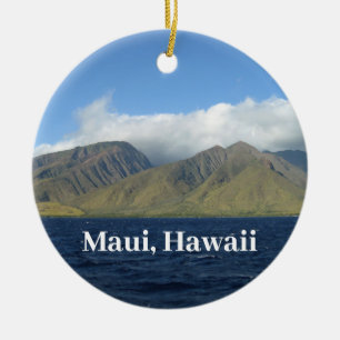 Maui Hawaii Mooie Bergen Oceaan Keramisch Ornament