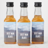 Maui Hawaii Mt Haleakala Crater Sunrise Best Man Likeurfles Etiket (Flessen)