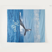 Maui Hawaii Oceaan Staart van een Walvis Wandkleed (Voorkant (horizontaal))