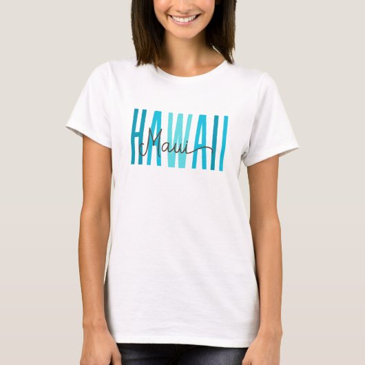 Maui Hawaii (Oceaan) T-shirt (Voorkant)