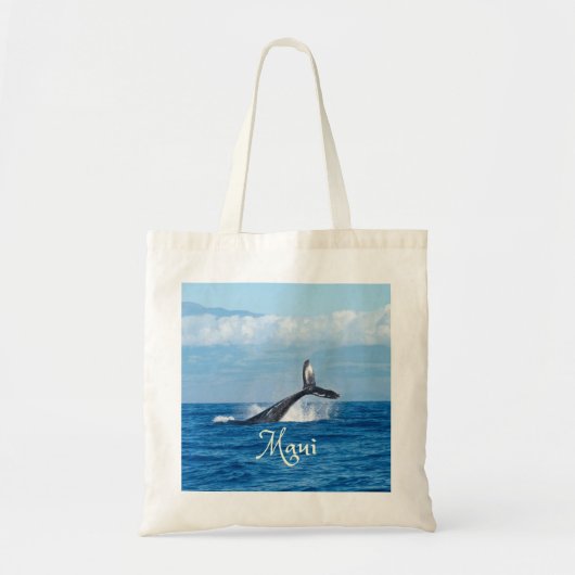 Maui Hawaii Oceaan Walvisstaart Tote Bag (Voorkant)