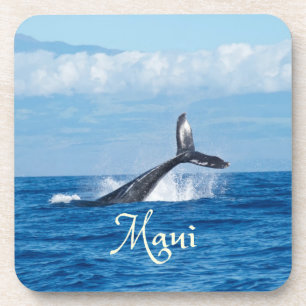 Maui Hawaii Ocean Whale Tail Bier Onderzetter