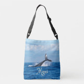 Maui Hawaii Ocean Whale Tail Crossbody Tas (Achterkant)
