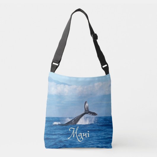 Maui Hawaii Ocean Whale Tail Crossbody Tas (Voorkant)