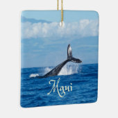 Maui Hawaii Ocean Whale Tail Keramisch Ornament (Rechts)