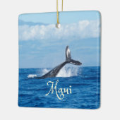 Maui Hawaii Ocean Whale Tail Keramisch Ornament (Links)