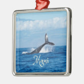 Maui Hawaii Ocean Whale Tail Metalen Ornament (Links)