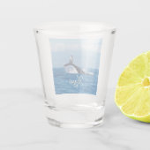 Maui Hawaii Ocean Whale Tail Shot Glas (Achterkant)