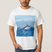 Maui Hawaii Ocean Whale Tail T-shirt (Voorkant)