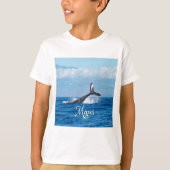 Maui Hawaii Ocean Whale Tail T-shirt (Voorkant)